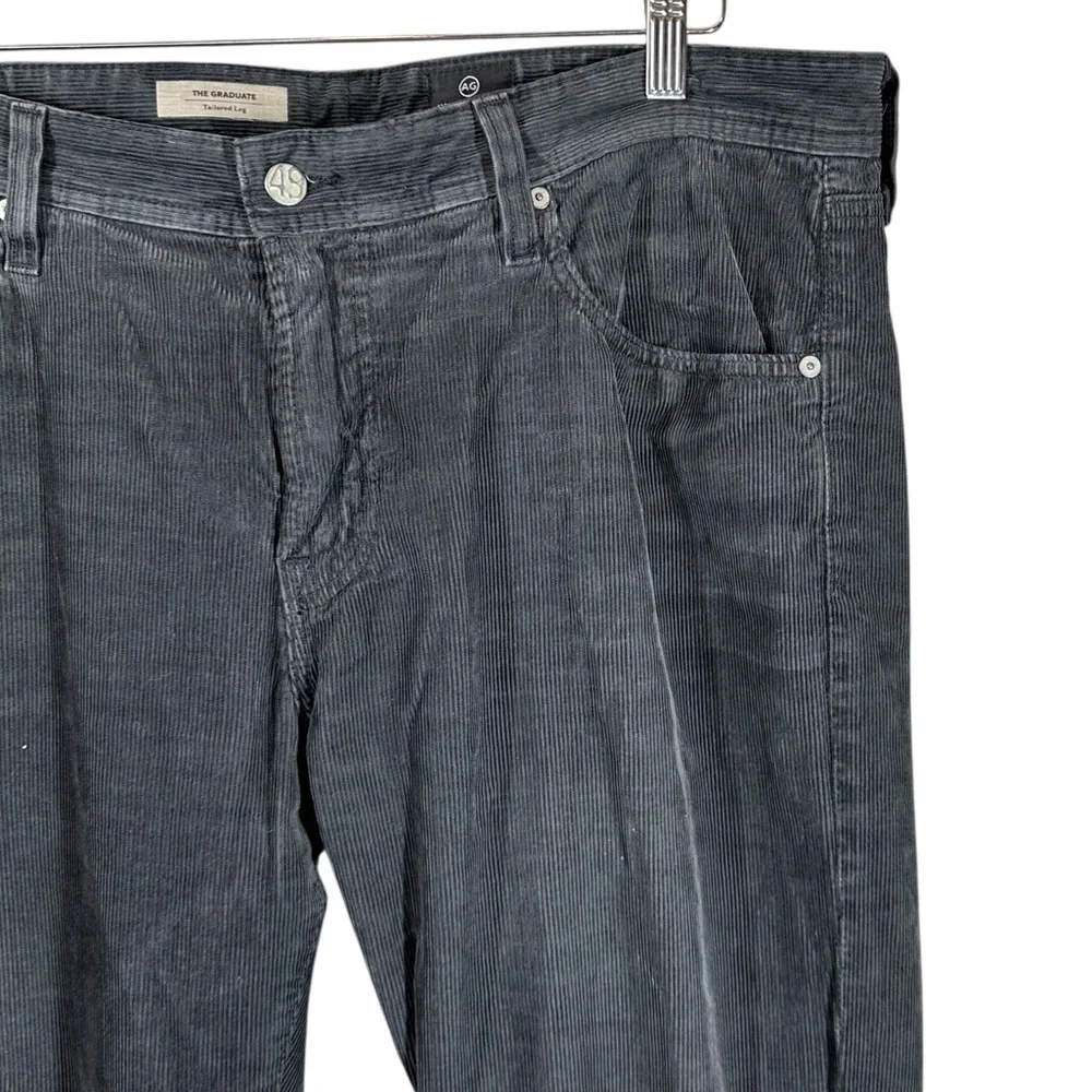 AG ADRIANO GOLDSCHMIED Jeans Men's 36 The Graduate Dark Grey Corduroy Pants